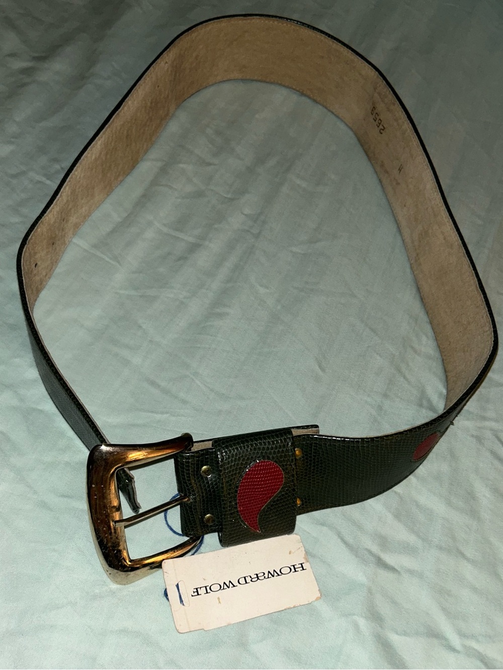 Vintage NWT Howard Wolf Paisley Belt